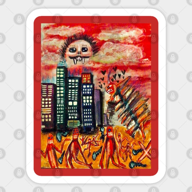 "Hell on Earth" merch Sticker by Meta.morph